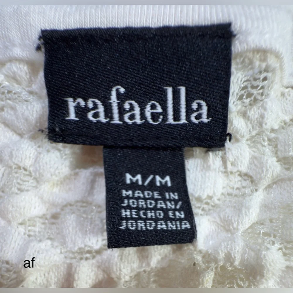Rafaella swimsuit cover with white lace detail Women's size medium | af